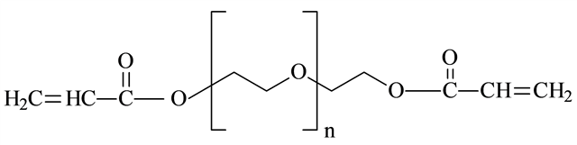 PEGDiAc8K structural formula