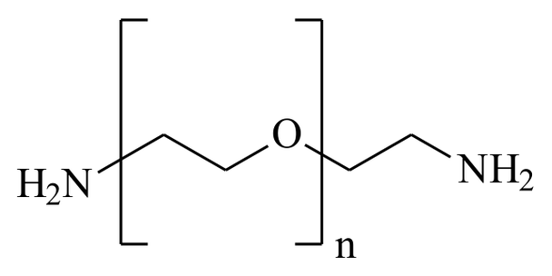 PEGDiAmine3.4K structural formula
