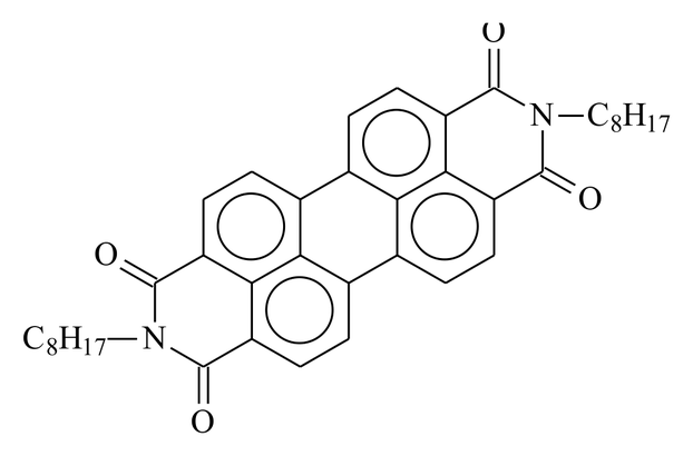 PTCDI-C8 structural formula